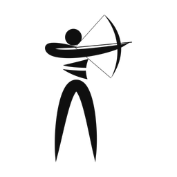 Archery - Male | Motion | Silhouette | v1