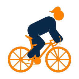 Cycling - Female | Round | 2 Colored | v2