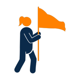 Marching Band Flag Performer - Female | Round | 2 Colored | v1