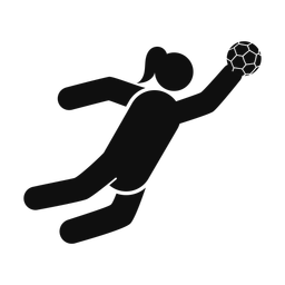 Soccer Goalie - Female | Round | Silhouette | v1