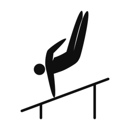 Uneven Bars - Male | Strike | Silhouette | v1