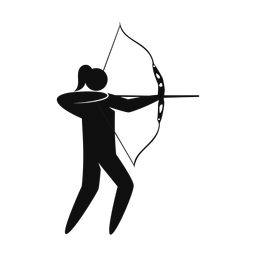 Archery - Female | Strike | Silhouette | v1