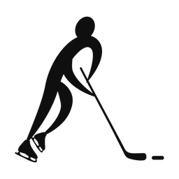 Ice Hockey Player - Male | Motion | Silhouette | v3