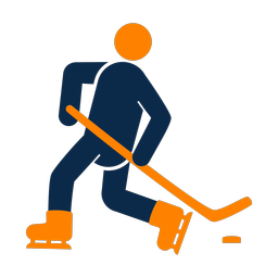 Ice Hockey Player - Male | Round | 2 Colored | v3
