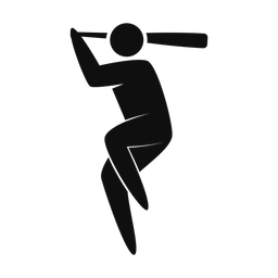 Baseball Batter - Male | Strike | Silhouette | v2