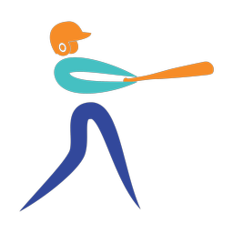 Baseball Batter - Male | Motion | 3 Colored | v1