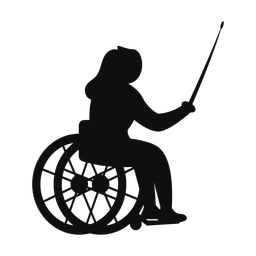 Wheelchair Fencing - Female | Classic | Silhouette | v1