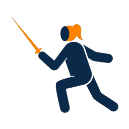 Fencing - Female | Round | 2 Colored | v1