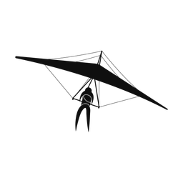 Hang Gliding - Male | Motion | Silhouette | v1