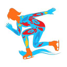 Speed Skating - Female | Splash | Colorful | v5