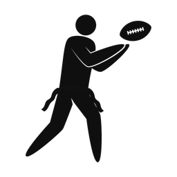 Flag Football Receiver - Male | Strike | Silhouette | v1
