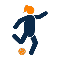 Soccer Player - Female | Round | 2 Colored | v3