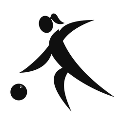 Bowling - Female | Motion | Silhouette | v3