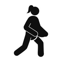 Rugby - Female | Round | Silhouette | v2