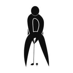 Golf - Male | Motion | Silhouette | v4