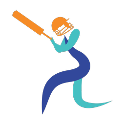 Cricket Batter - Male | Motion | 3 Colored | v1