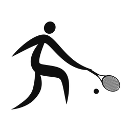 Tennis - Male | Motion | Silhouette | v2