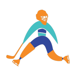 Ice Hockey Goalie - Male | Motion | 3 Colored | v2