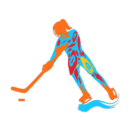 Ice Hockey Player - Female | Splash | Colorful | v1