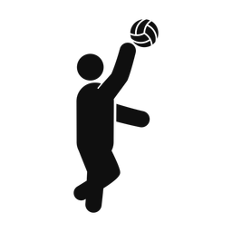 Volleyball - Male | Round | Silhouette | v3