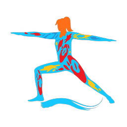 Yoga - Female | Splash | Colorful | v7
