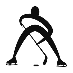 Ice Hockey Player - Male | Motion | Silhouette | v2