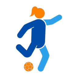 Soccer Player - Female | Round | 3 Colored | v3
