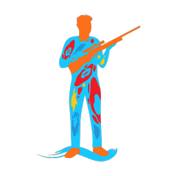 Hunting - Male | Splash | Colorful | v2