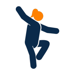 Dancing - Female | Round | 2 Colored | v3