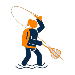 Fly Fishing - Female | Round | 2 Colored | v1