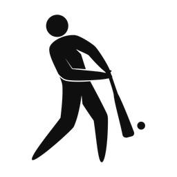 Baseball Batter - Male | Strike | Silhouette | v3