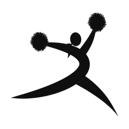 Cheerleader - Female | Motion | Silhouette | v3