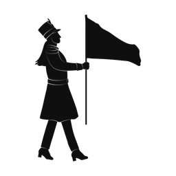 Marching Band Flag Performer - Female | Promax | Silhouette | v1