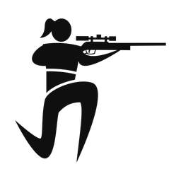 Hunting - Female | Motion | Silhouette | v2