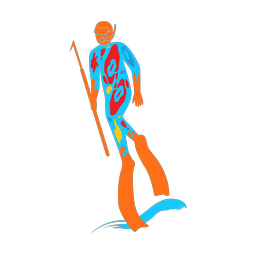Spear Fishing - Male | Splash | Colorful | v1