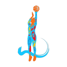 Basketball - Female | Splash | Colorful | v4