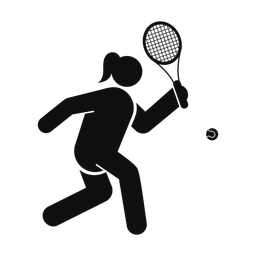 Tennis - Female | Round | Silhouette | v5