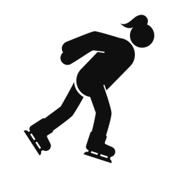 Speed Skating - Female | Round | Silhouette | v1