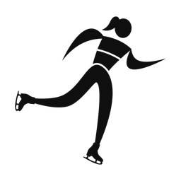 Speed Skating - Female | Motion | Silhouette | v5