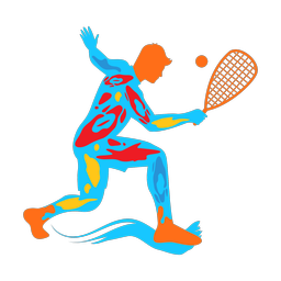 Racquetball - Male | Splash | Colorful | v1