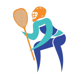 Lacrosse Goalie - Male | Motion | 3 Colored | v2