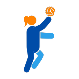 Volleyball - Female | Round | 3 Colored | v3