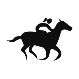 Horse Racing - Female | Motion | Silhouette | v1