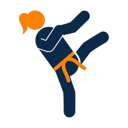 Karate - Female | Round | 2 Colored | v4
