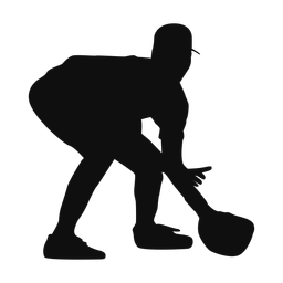 Baseball Fielder - Male | Classic | Silhouette | v2