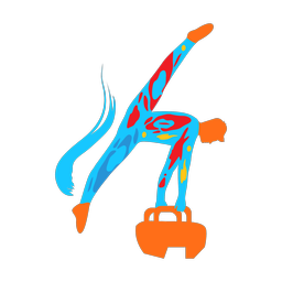 Pommel Horse - Male | Splash | Colorful | v5
