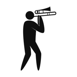 Marching Cornet Player - Male | Strike | Silhouette | v1