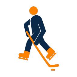 Ice Hockey Player - Male | Round | 2 Colored | v1