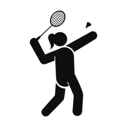 Badminton - Female | Round | Silhouette | v1