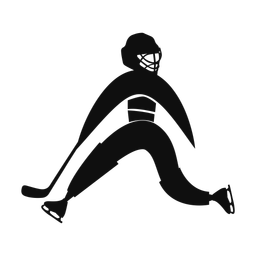Ice Hockey Goalie - Male | Motion | Silhouette | v2